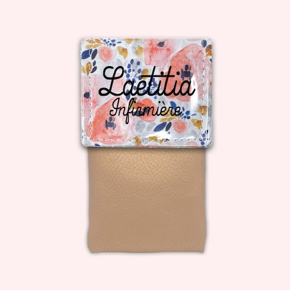Pochette Infirmière Cuir épais Bleu – Organisateur De Poche Pour Stylos, Protège Blouse Médicale - 10