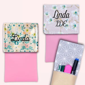 E così, puoi metterlo in tasca - Astuccio per infermieri, Astuccio magnetico, Astuccio personalizzato, Astuccio per assistenti, Astuccio portapenne - DISEGNI FLOREALI