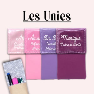 Et hop dans la poche Pochette infirmière Pochette aimantée Pochette personnalisée Pochette soignant Pochette à crayons UNIES 画像 1