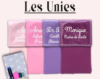 Et hop dans la poche - Pochette infirmière Pochette aimantée Pochette personnalisée Pochette soignant Pochette à crayons - UNIES