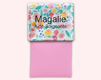 And there it goes - Nurse pouch, Magnetic pouch, Personalized pouch, Caregiver pouch, Pencil case - PRETTY FLOWERS 1