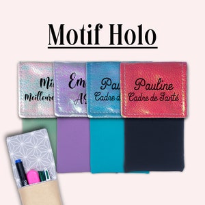 Nurse Pouch Magnetic Nurse Pouch Personalized Nurse Pouch Caregiver Pouch Pencil Pouch - Et Hop dans la poche - HOLO PATTERN