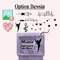 Option drawing for pocket pencils for nurse, doctor "et hop in the pocket" flamingos