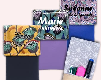 Y así, cabe en tu bolsillo: estuche para enfermera, estuche magnético, estuche personalizado, estuche para cuidador, estuche para lápices - FLOWER