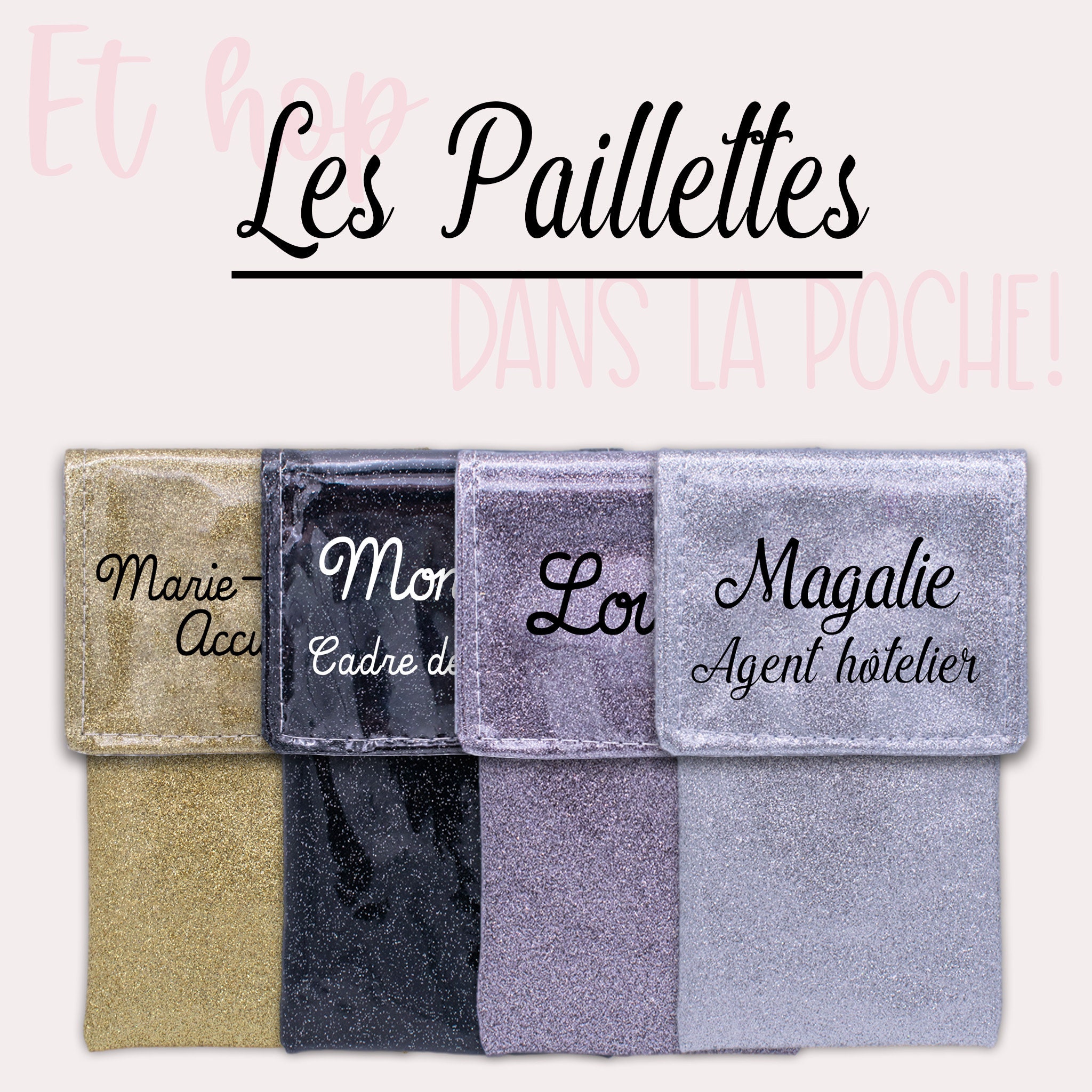 pochette d'infirmière pour poche blouse aimantée prénom