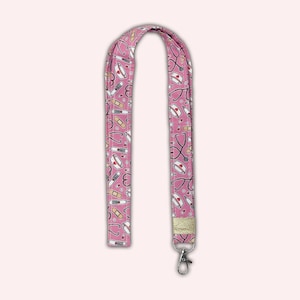 And hop Around the neck Wrist strap Neck strap Nurse key ring And hop in the pocket MEDICAL FUCHSIA image 1