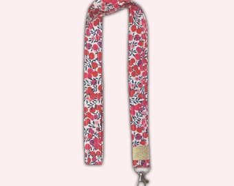 And hop Around the neck! - Wrist strap Neck strap Nurse key ring - And hop in the pocket! - LIBERTY WILTSHIRE RED