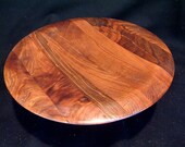 Large plate hand-Turned-home accessories-centerpieces elm and chestnut-Feng Shui-Christmas Gift