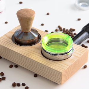 Tamper Station for ROCKET ESPRESSO - For Bottomless Portafilter - Ash Wood