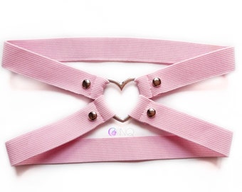 pink leg harness