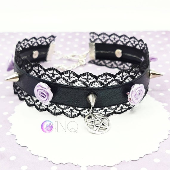 Kawaii Lace Pastel Goth Choker With 