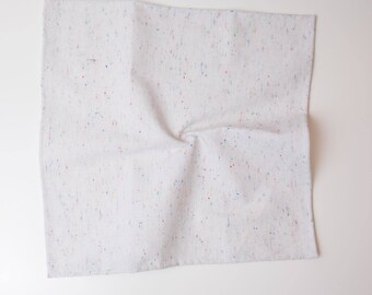 本物品質の Cotton White Linen or Birthday | Gift Men's | Square Pocket Clothing