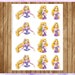 Rapunzel Cupcake Toppers Tangled Cupcake Toppers Printable | Etsy