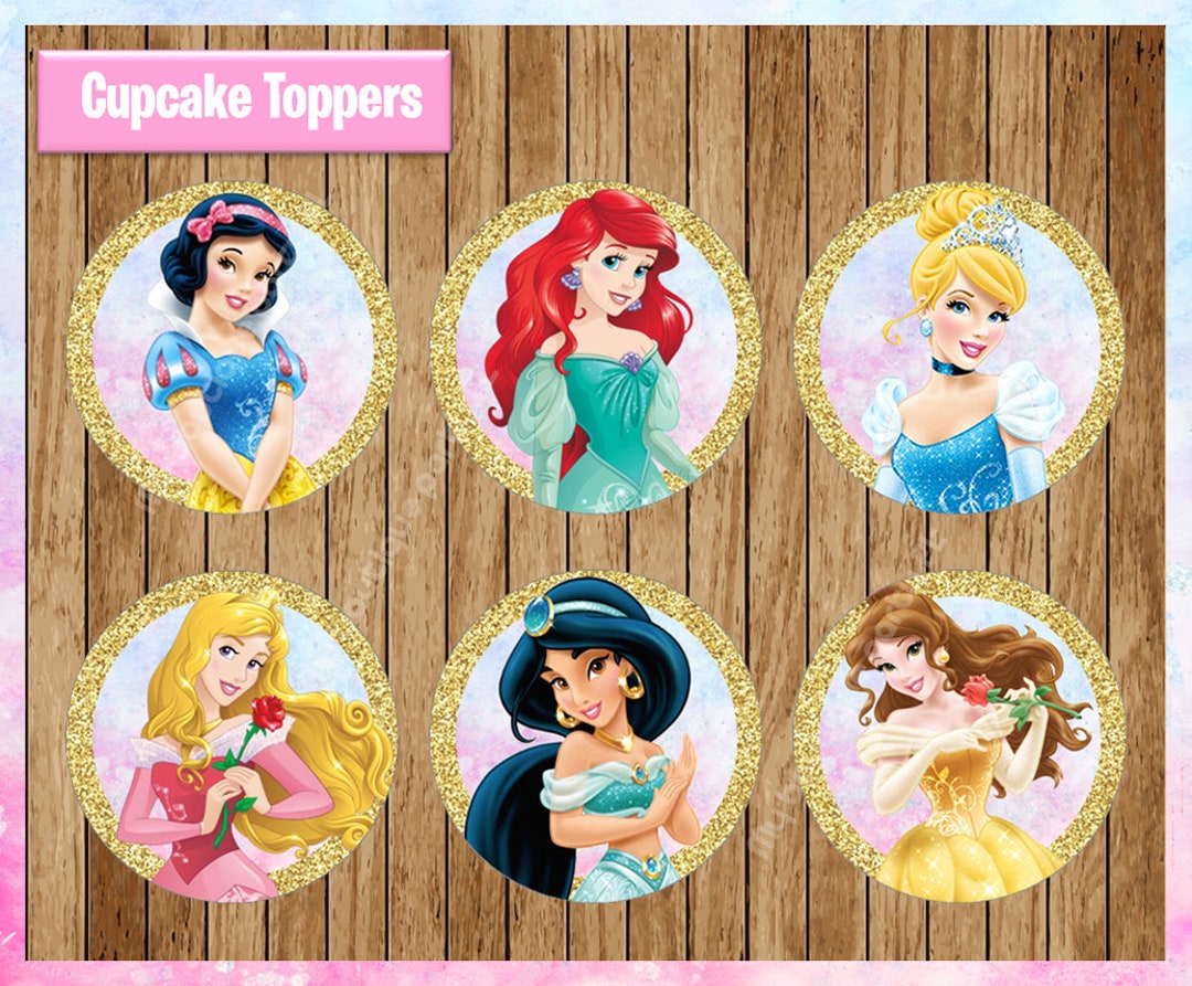 Disney Princess Cake Toppers Tiana Cupcake Toppers Printable Download