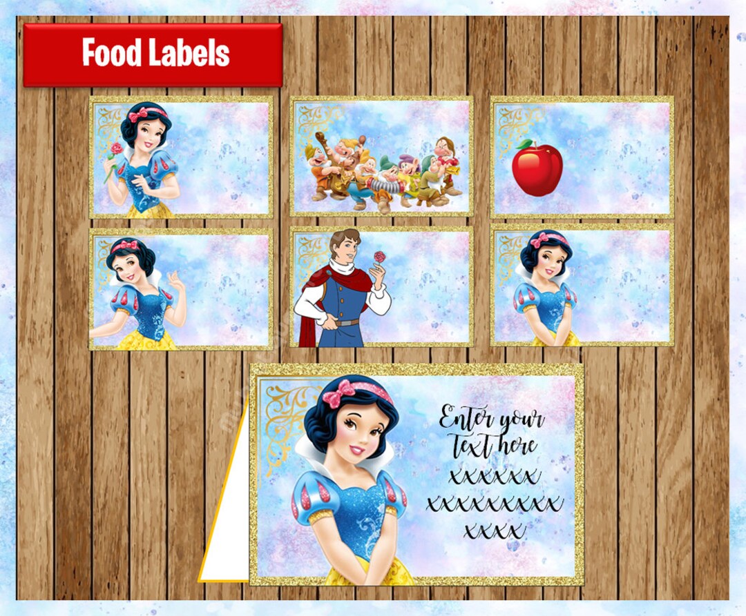 princess-snow-white-food-labels-printable-princess-food-tent-cards-snow-white-party-food-labels-personalized-editable-type-etsy for Free Printable Disney Princess Food Labels Princess Snow White Food Labels, Printable Princess Food Tent Cards, Snow White Party Food Labels, Personalized, Editable, Type - Etsy for Free Printable Disney Princess Food Labels