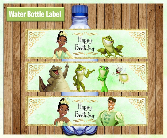 Download Free Princess Tiana Water Bottle Labels Printable Disney Princess Etsy SVG Cut Files