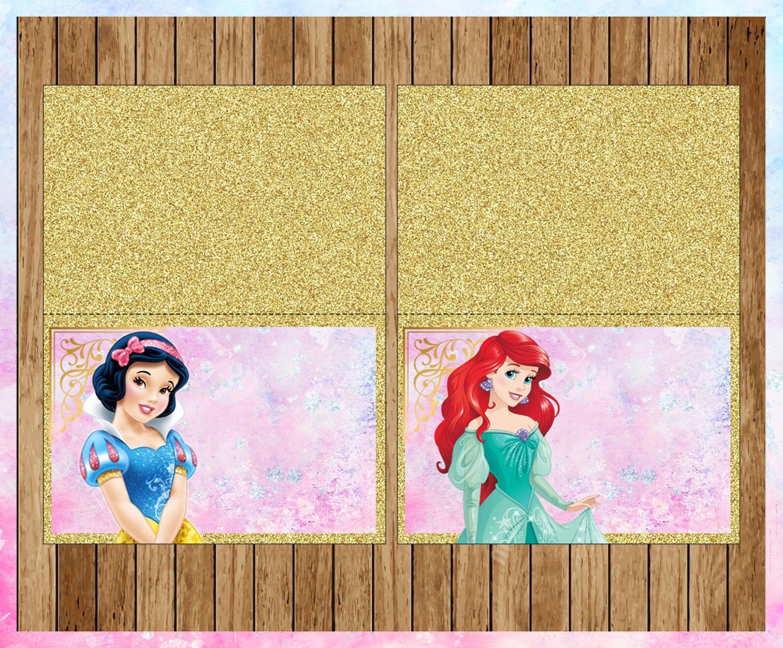 Disney Princess Food Labels Printable Princess Food Tent - Etsy