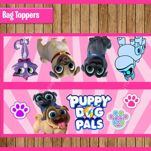 Puppy Dog Pals Toppers instant download, Printable Puppy Dog Pals Bags toppers, Puppy Dog Pals Treat bags toppers