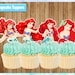 Little Mermaid, Ariel Cupcake Toppers, PRINTABLE INSTANT DOWNLOAD - Etsy