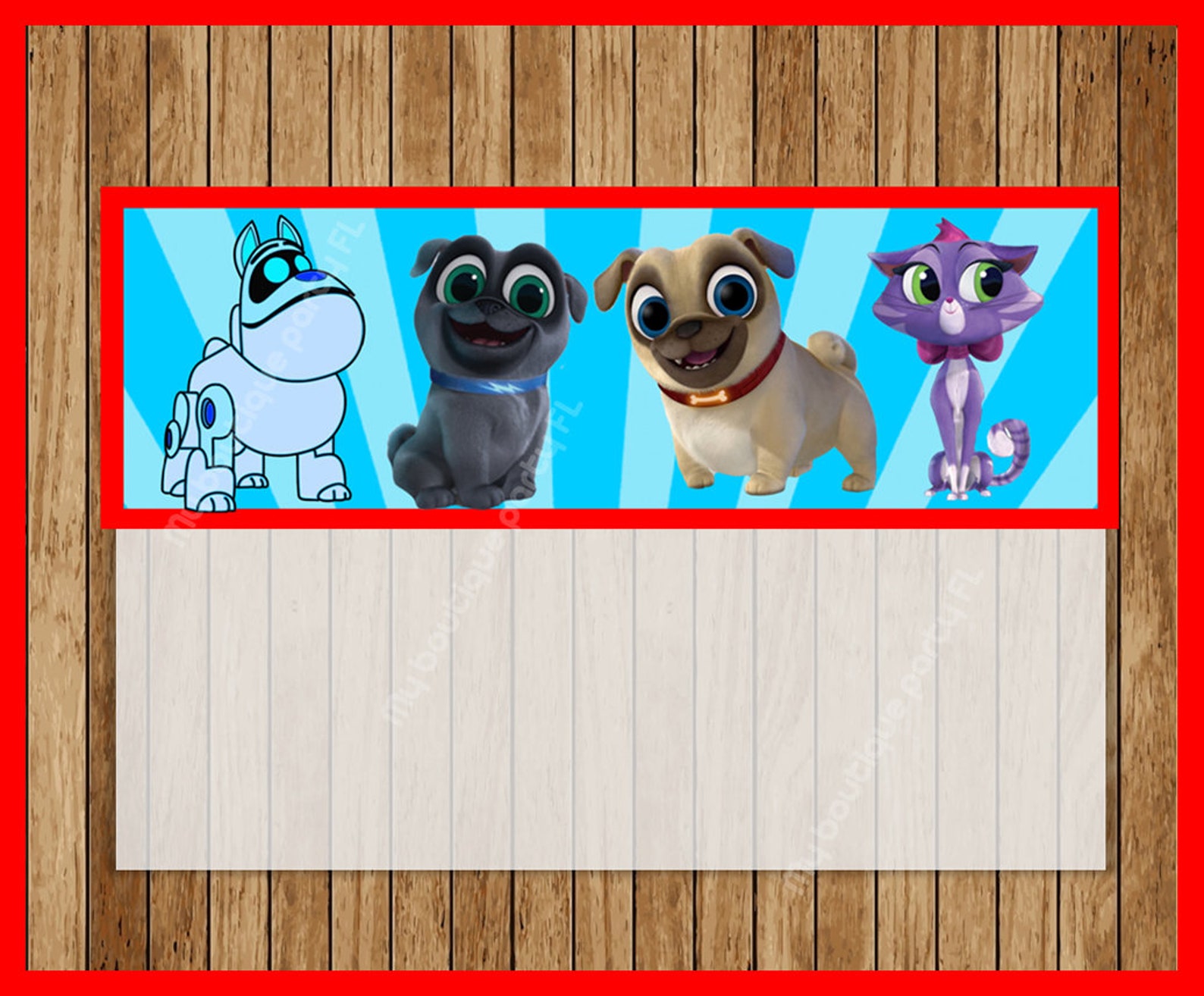 Puppy Dog Pals Toppers instant download Printable Puppy Dog | Etsy