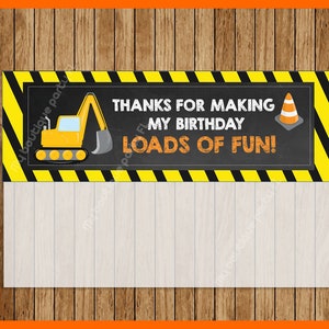 Construction Bags Toppers, Printable Construction Treat Bags Toppers ...