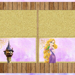 Princess Rapunzel Food Labels, Printable Princess Food Tent Cards ...