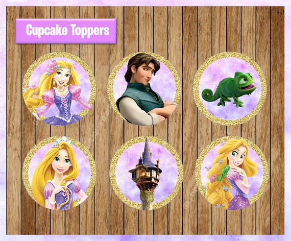 Princess Rapunzel Toppers instant download Printable Disney | Etsy