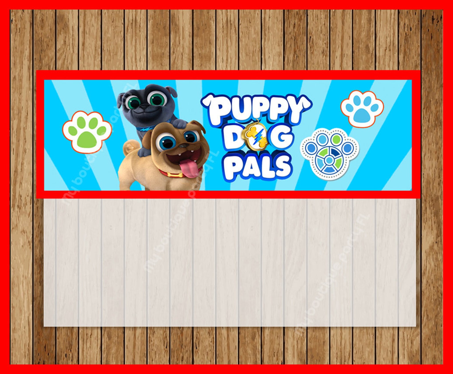 Puppy Dog Pals Toppers instant download Printable Puppy Dog | Etsy