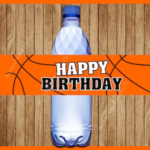 Basketball Water Labels Instant Download, Basketball Water Bottle ...