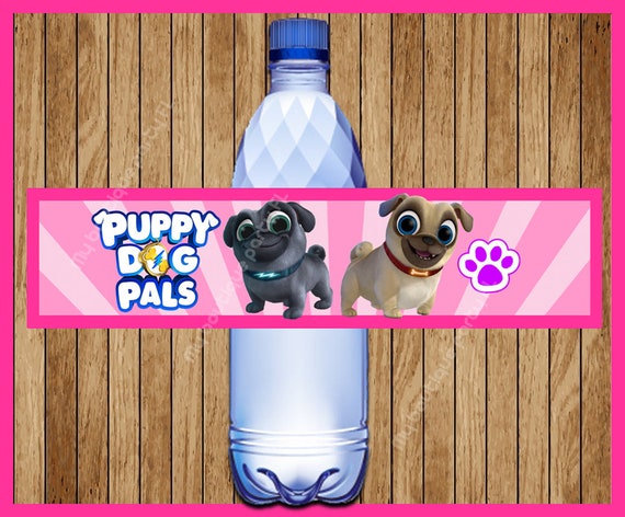 Puppy Dog Pals Water Bottle Label Instant Download Printable Etsy - free printable roblox water bottle labels en 2020 fiesta