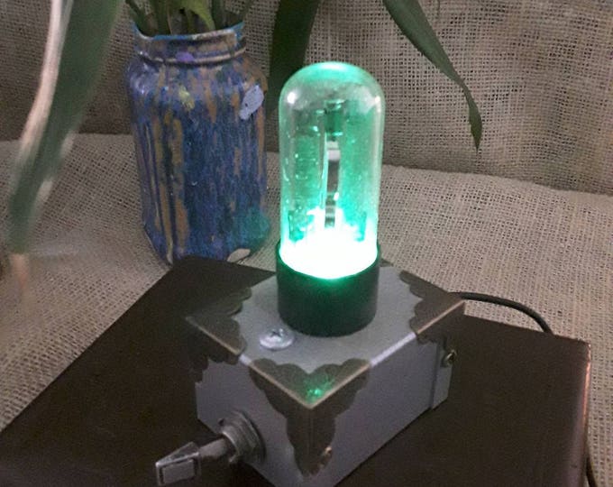 Steampunk Retro Electronic Vacuum Tube Night Light Green LED. Etsy