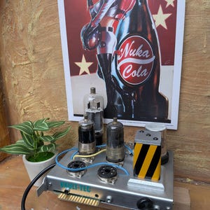 Fallout Water Chip Replica, Vault Tech Fan Art, Aluminum Vacuum Tube Electronics