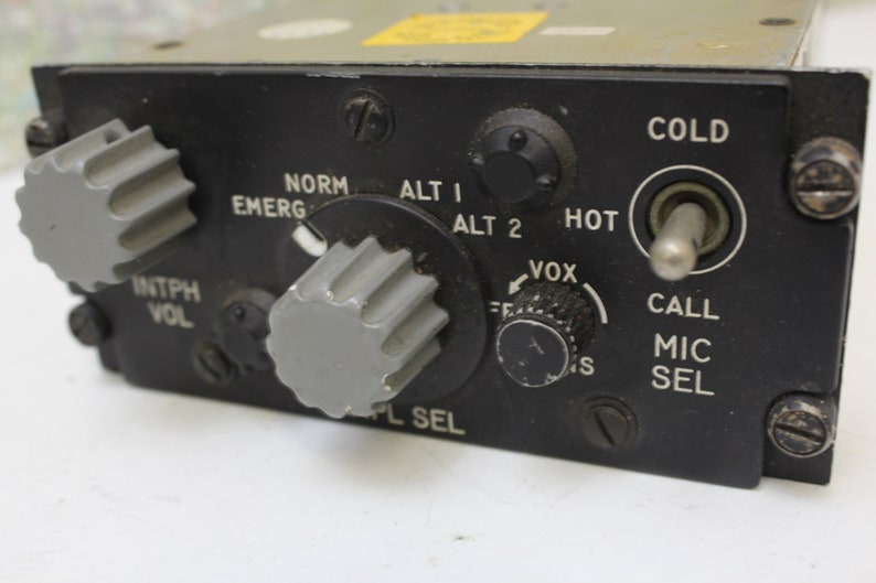 Vintage Military Aircraft Control Panel for the Maker Avionics Steampunk supply Electronic Components Industrial parts Supply