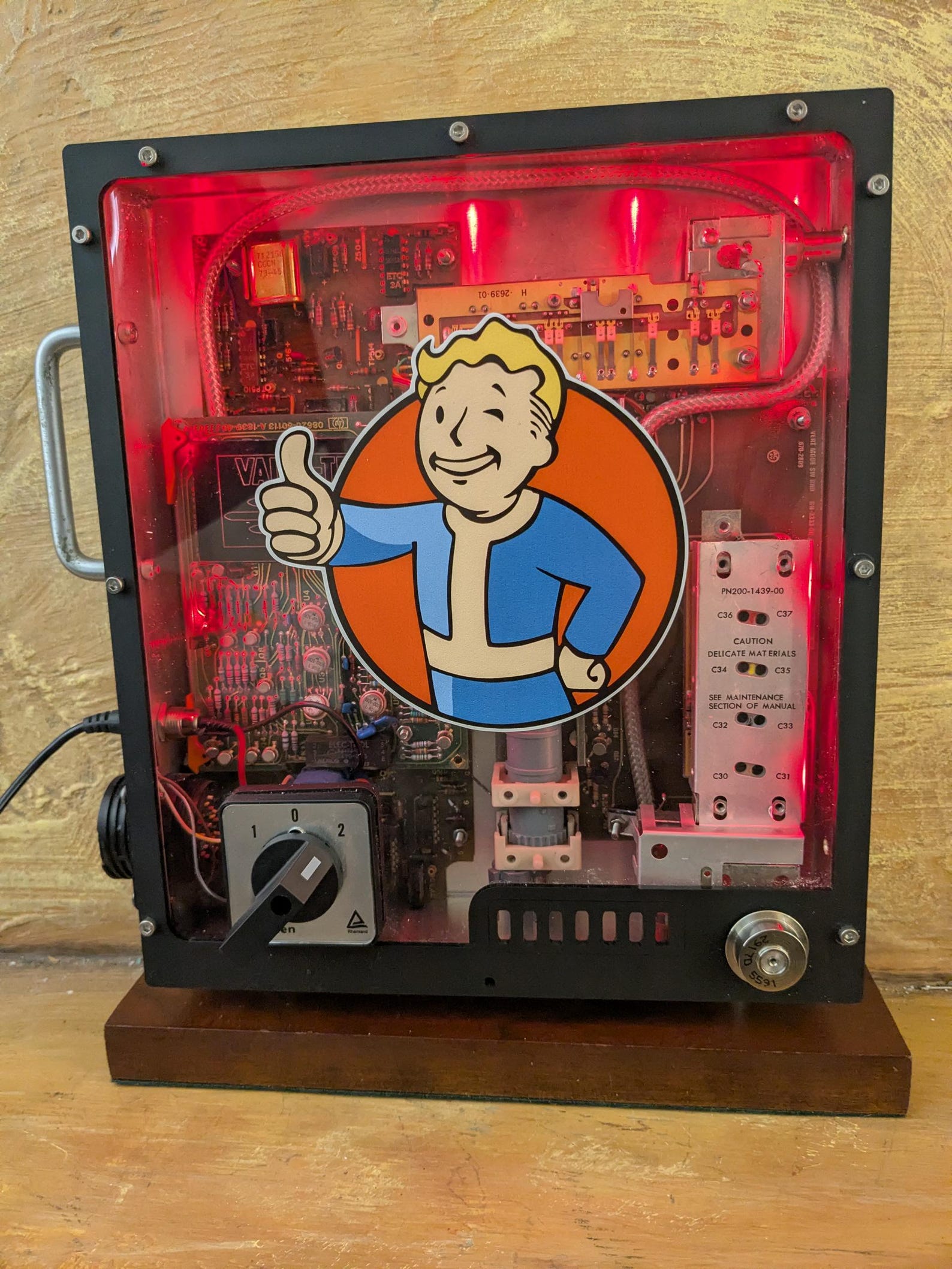 Lighted Fallout Vault-tec Control Panel, Man Cave Bar Display, Cosplay ...