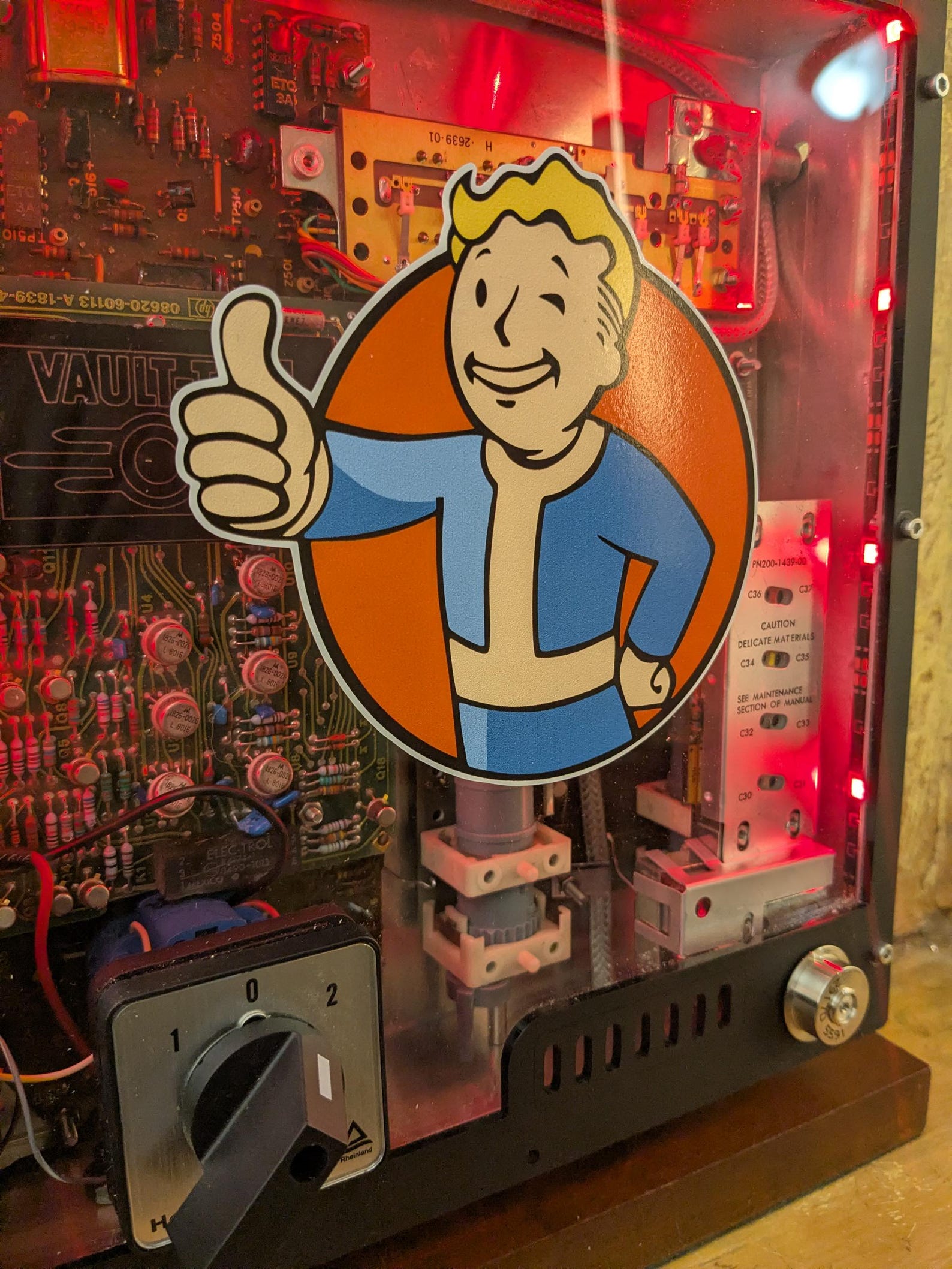 Lighted Fallout Vault-tec Control Panel, Man Cave Bar Display, Cosplay ...