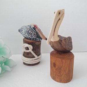 Pelicans on Dock Post Wooden Stump Nautical Instant Collection Sweet Tea Books