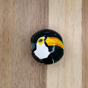Toucan Lampwork bead, parrot bead, parrot lampwork bead