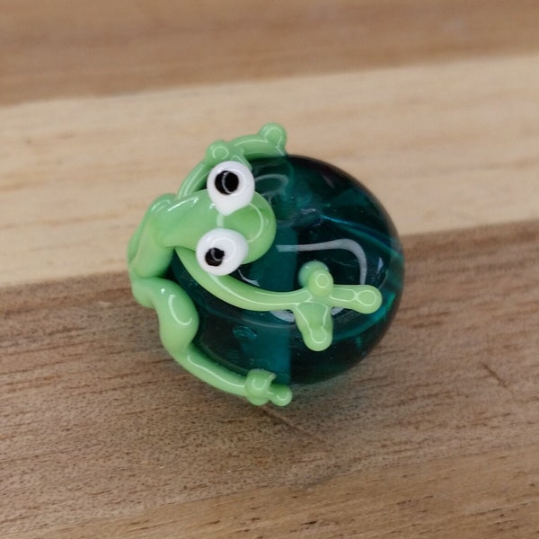 Glass Frog Bead Etsy