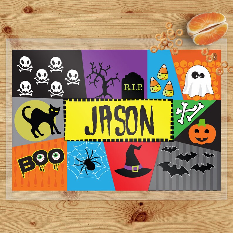 Halloween Placemat for Kids Halloween Decor Custom Kids Etsy