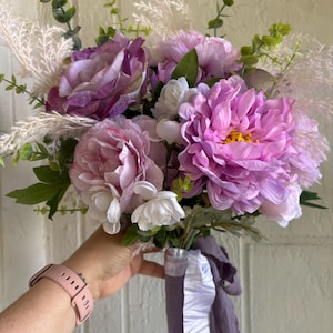 Lila Brautstrauß, Hochzeitsstrauß, Lila Hochzeit, Lila Blumen