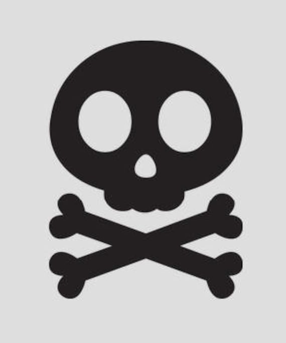 Crossbones Skull Sign Logo PNG vector in SVG, PDF, AI, CDR format