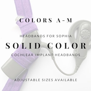 単色（A～M）両側人工内耳用ヘッドバンド