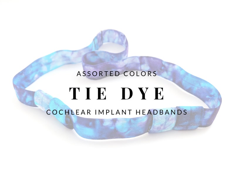TIE DYE Bilateral Cochlear Implant Headbands image 1