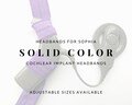 SOLID COLOR Bilateral Cochlear Implant Headbands