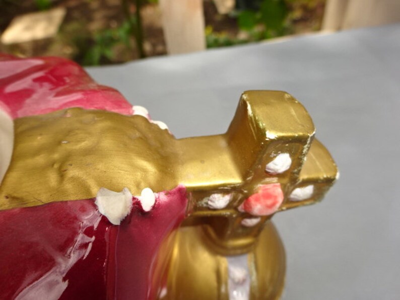 Leonardo Crown Crown Jewels Handpainted Novelty Teapot Decorative Display Ornament Decor Collectible Vintage