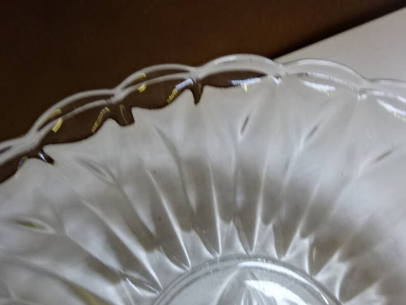 Pressed Glass BowlFruitDessertsVintage