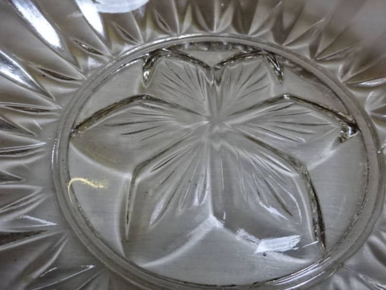 Pressed Glass BowlFruitDessertsVintage