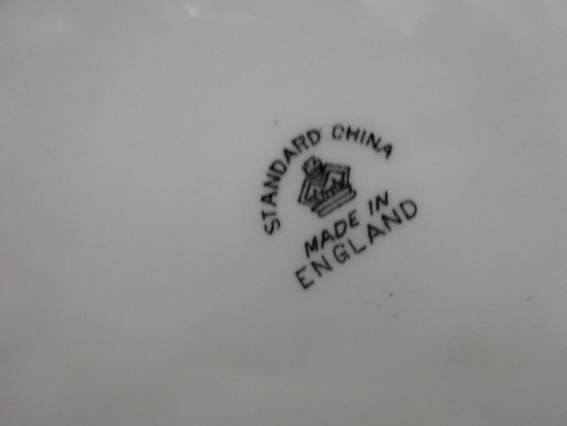 Standard China Cake Plate Dessert Plate Plate Pattern No 2203 Black Gold Replacement China Afternoon Tea Vintage 1930-1949