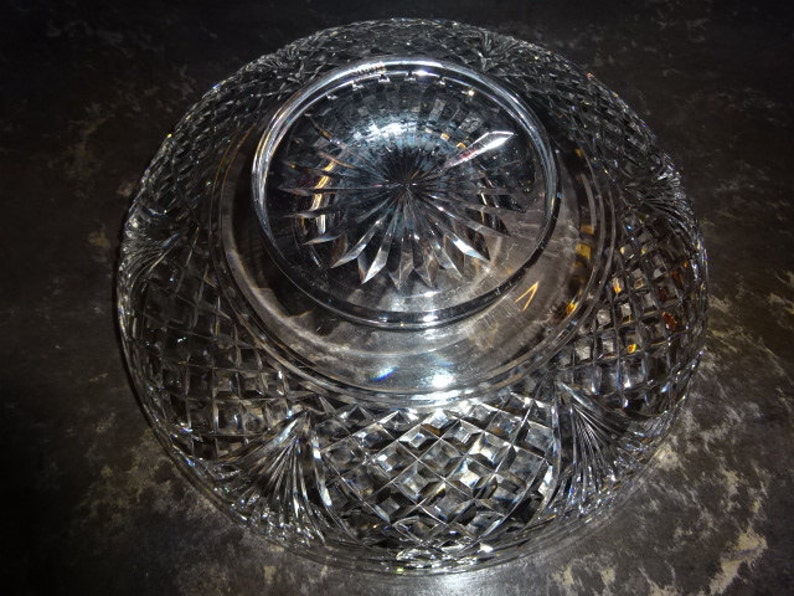 Stunning Large Lead Crystal Bowl/stuart England/ludlow Etsy