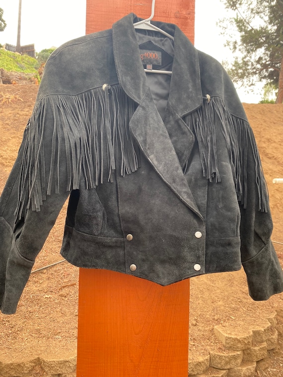 80’s vintage suede fringe jacket
